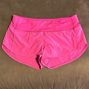 lululemon athletica Bright Pink Athletic Shorts